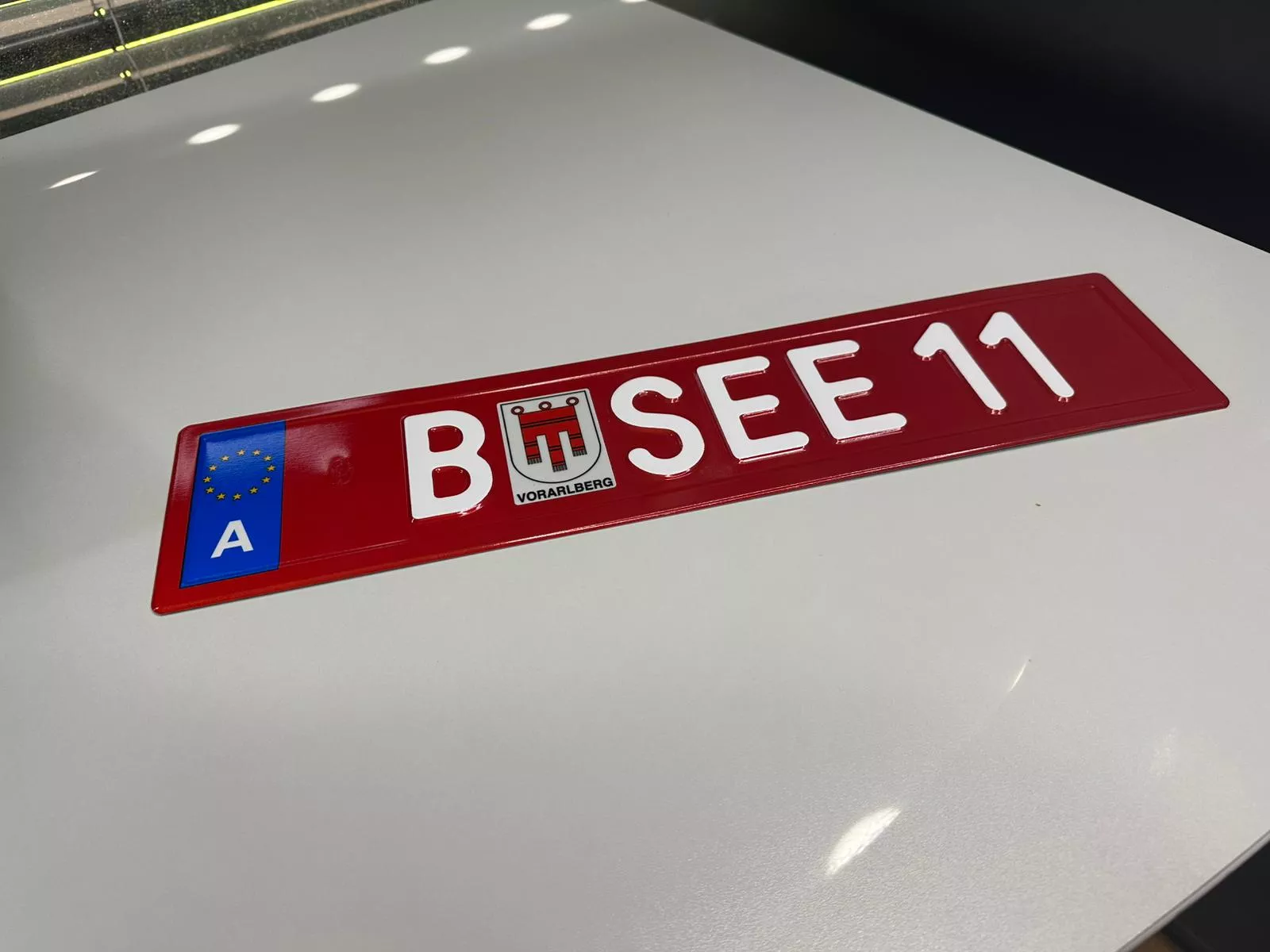 Rotes Kennzeichen für Fahrradträger, Josef mager